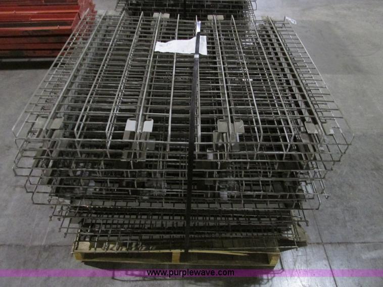 image for item Y9537 (18) wire decking for pallet racking