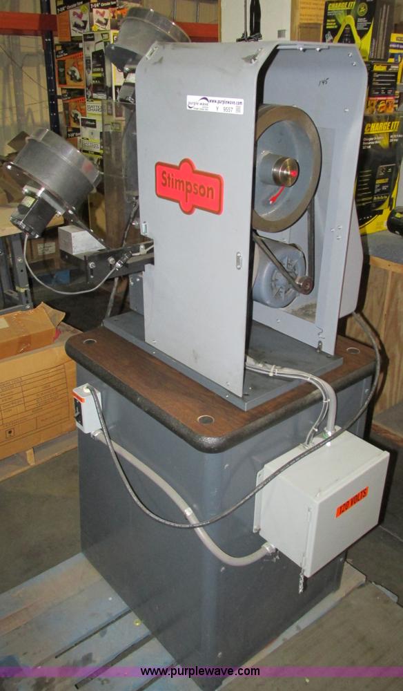 image for item Y9557 Stimpson steel grommet machine