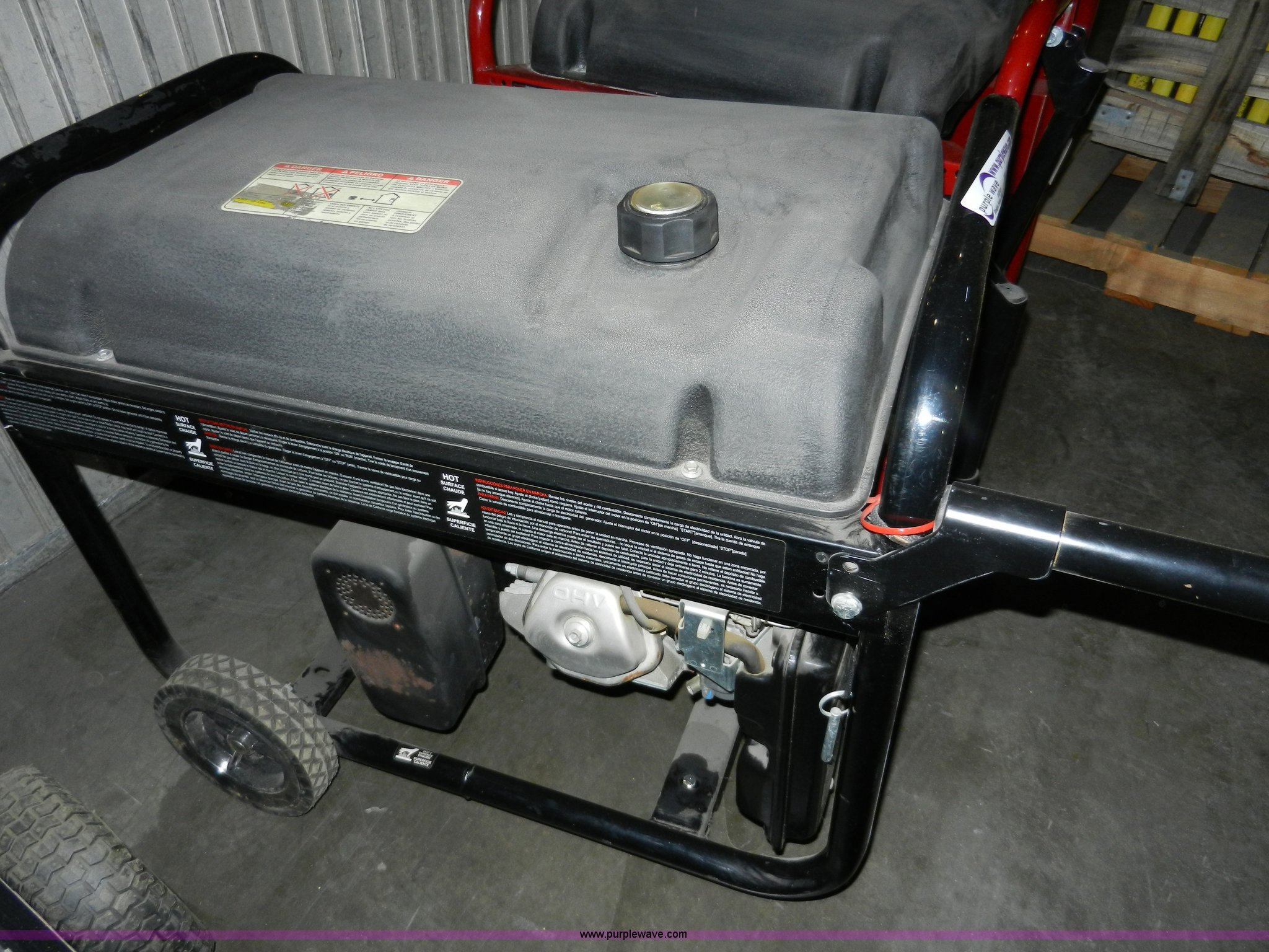 Black Max 8450 generator in Spring Hill, KS Item W9677 sold Purple Wave