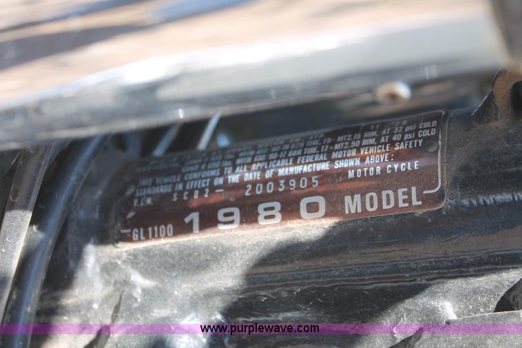 image for item V9097 1980 Honda GL1000 motorcycle