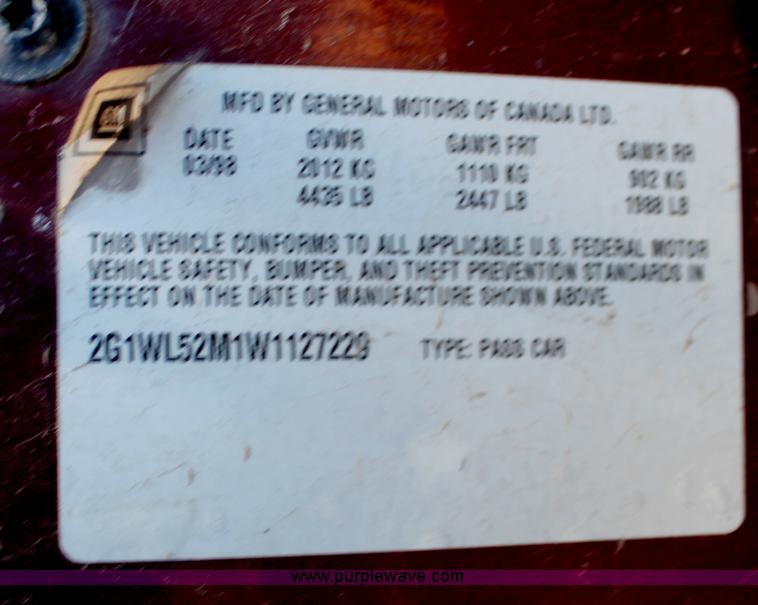 image for item V9103 1998 Chevrolet Lumina