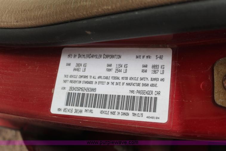 image for item V9228 2002 Dodge Intrepid