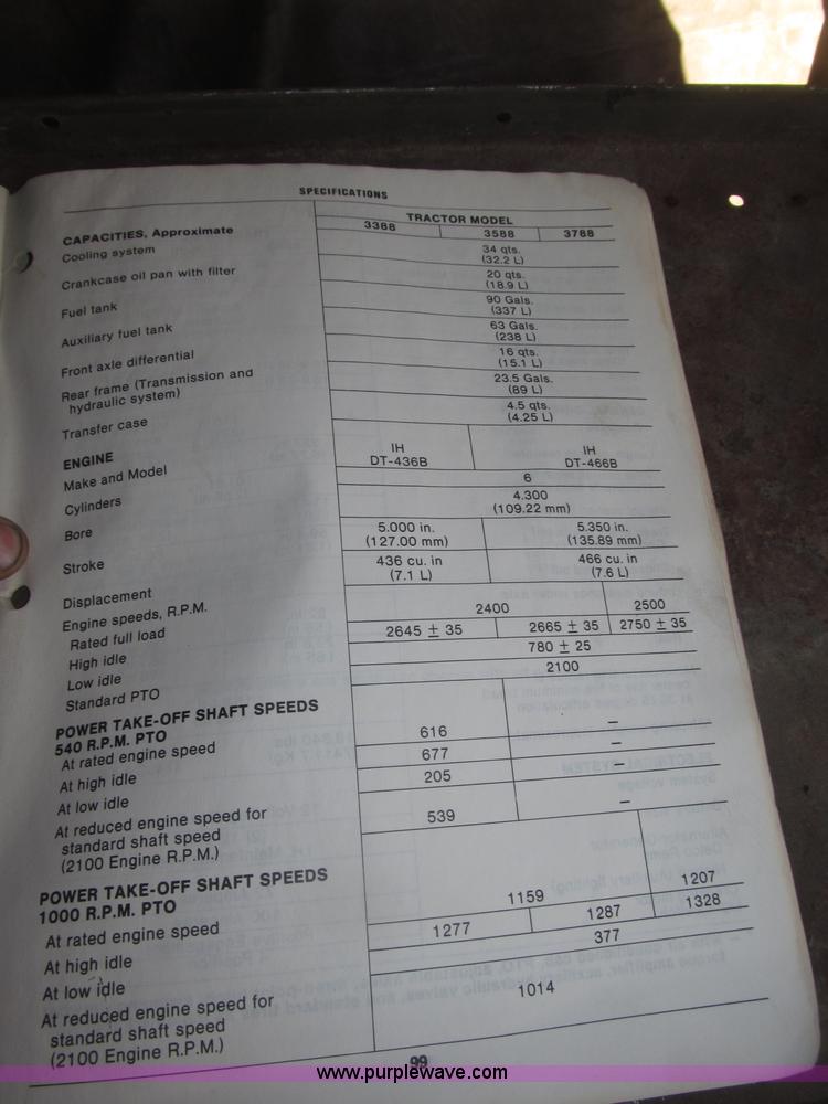 image for item B5338 1979 International 3588 MFWD tractor