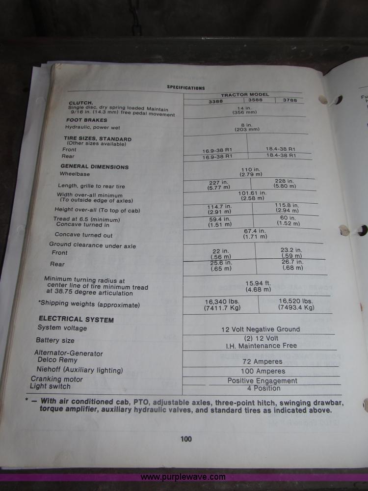 image for item B5338 1979 International 3588 MFWD tractor