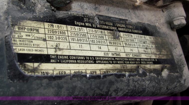 image for item B5347 1978 International F2554 dump truck