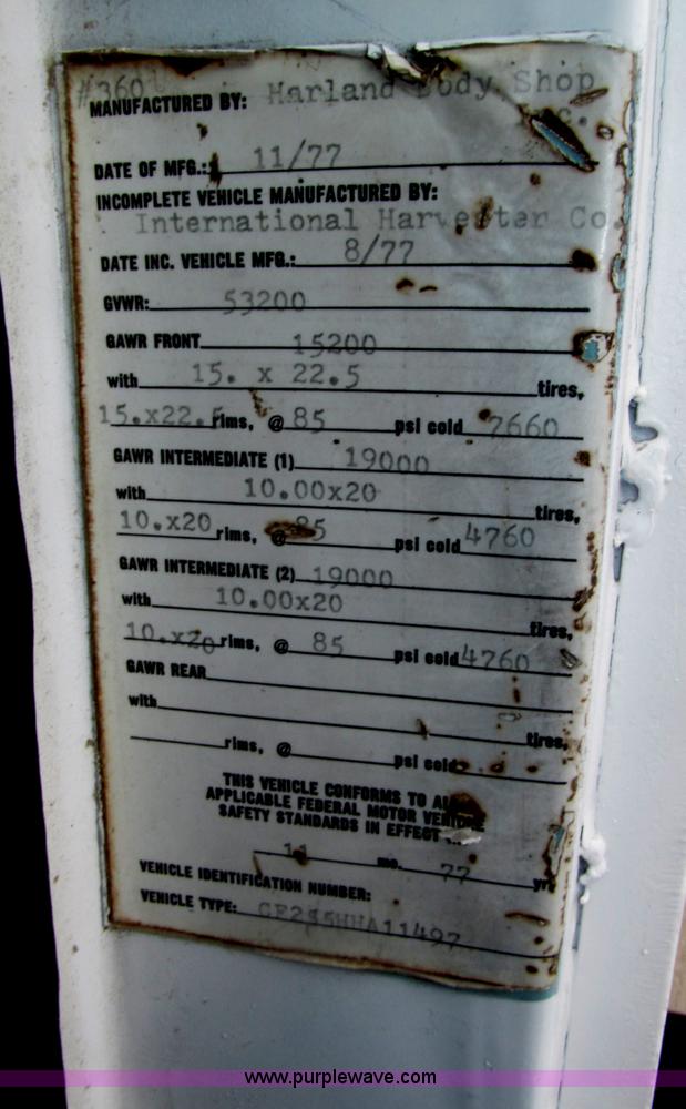 image for item B5347 1978 International F2554 dump truck