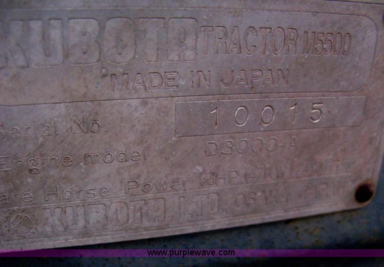 image for item B8397 Kubota M5500 tractor