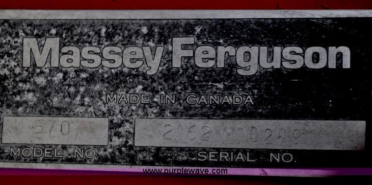 image for item C3391 Massey Fergusen 570 five bottom rollover plow