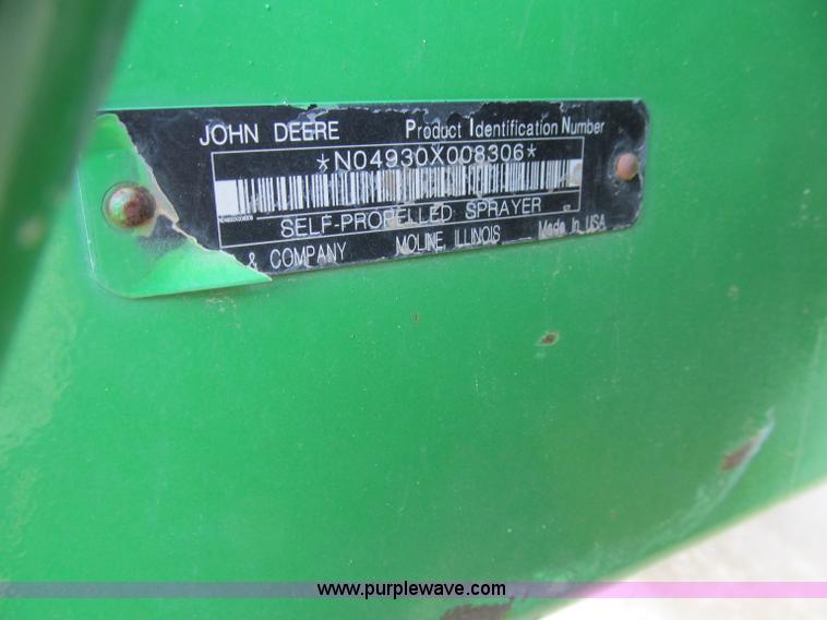 image for item D7138 2010 John Deere 4930 self-propelled sprayer