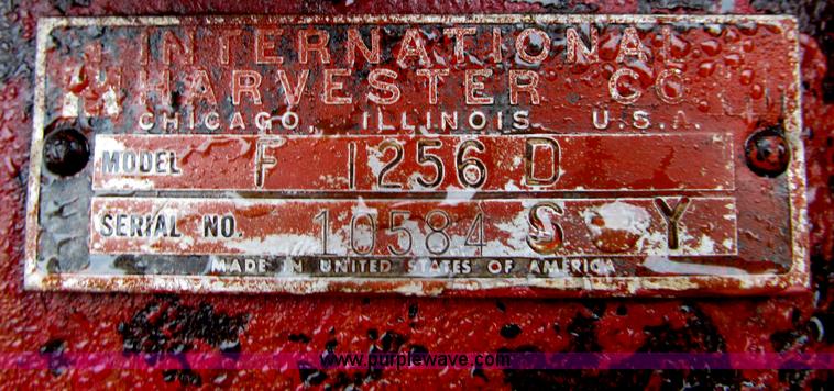 image for item F3112 International Farmall F1256D Turbo tractor