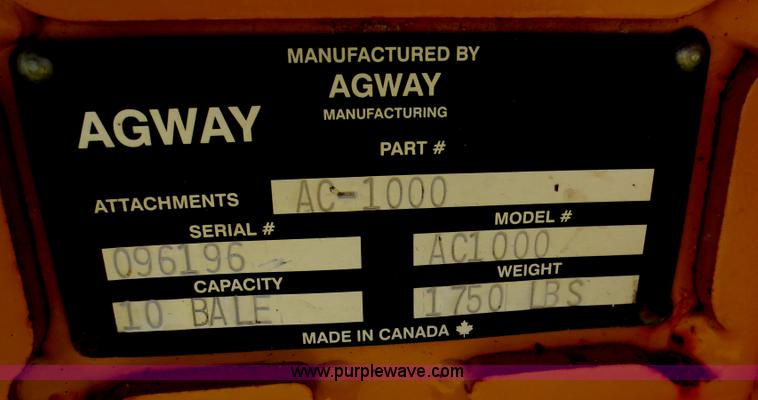 image for item F6584 Agway AC1000 bale accumulator