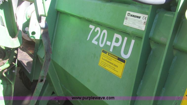 image for item G5633 2007 Krone 720PU Easy Flow pick up header