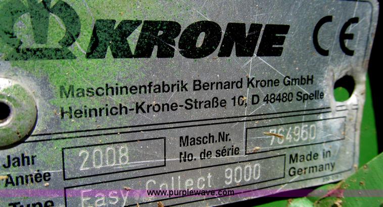 image for item G5637 2008 Krone EasyCollect 9000 head