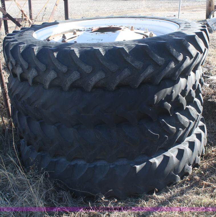 image for item V9500 (4) Firestone 320/90R50 tires and wheels