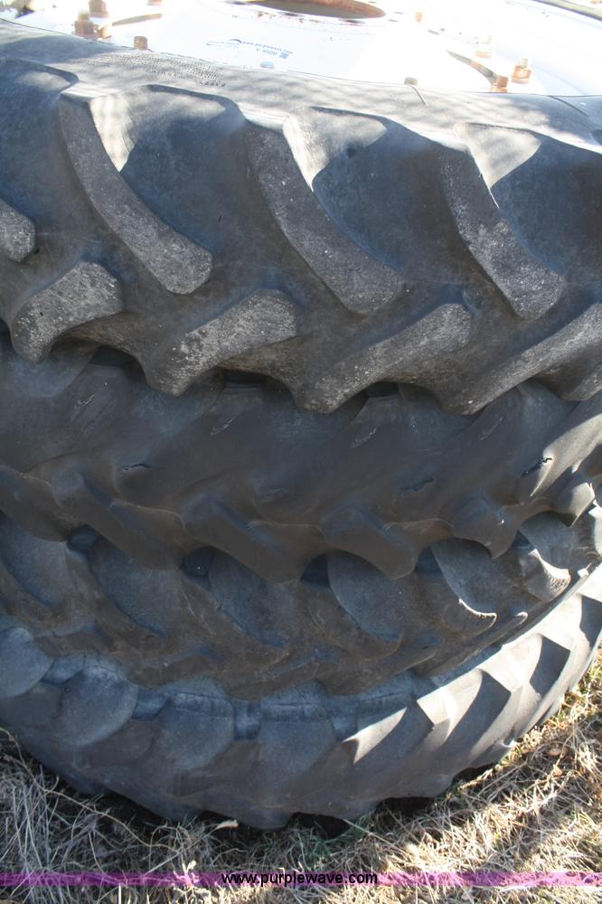 image for item V9500 (4) Firestone 320/90R50 tires and wheels