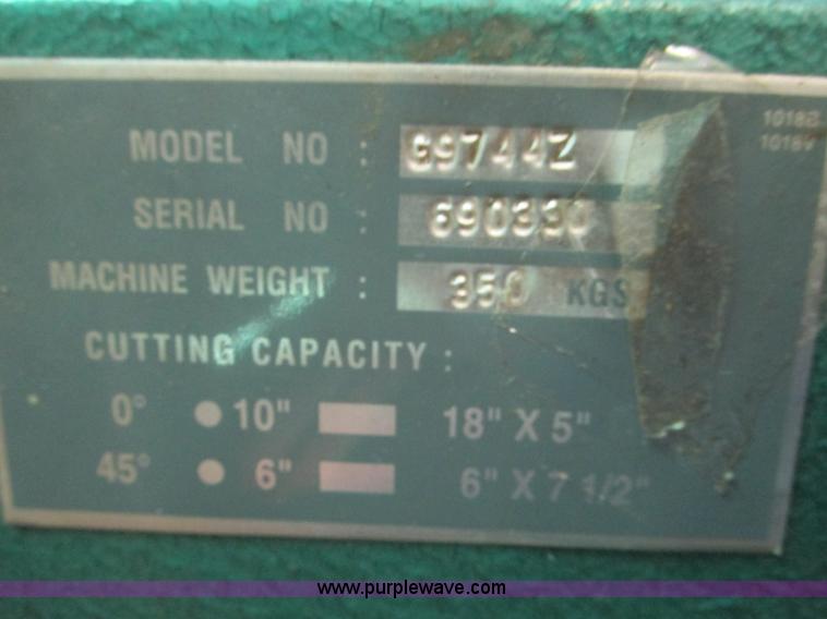 image for item Y9563 Grizzly industrial band saw