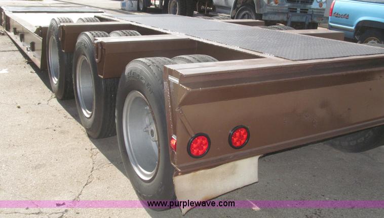 image for item B5273 1985 Trail-Eze triple axle lowboy trailer