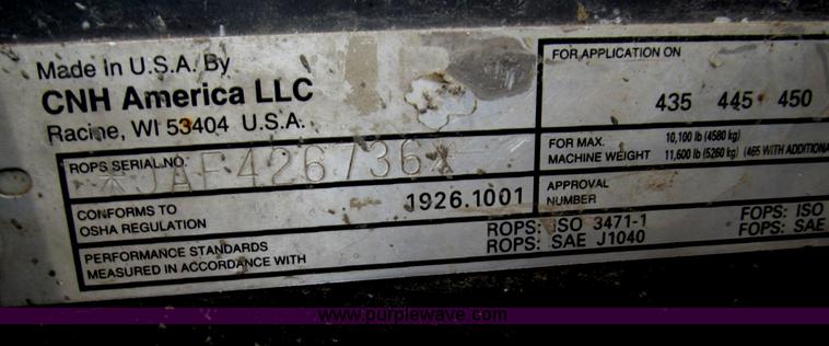 image for item B5381 2006 Case 450CT track skid steer