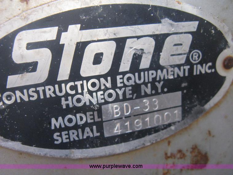 image for item E3072 Stone BD33 Bulldog pad foot compactor