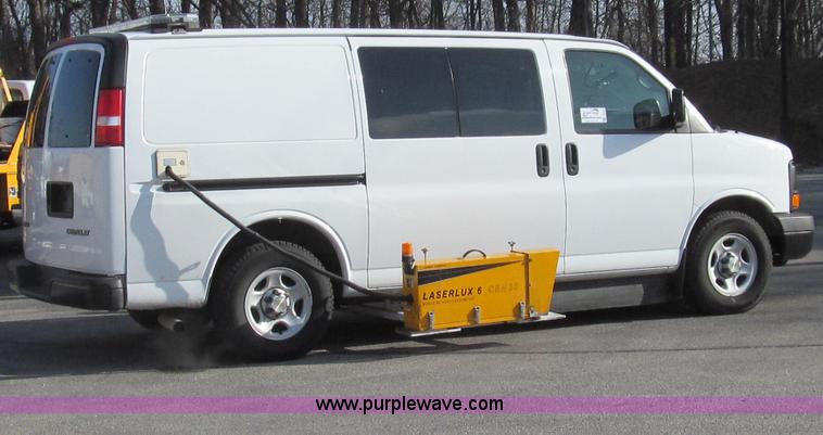 image for item E3673 Laserlux CEN30 Mobile Retroreflectometer with 2006 Chevrolet Express 1500 Cargo van