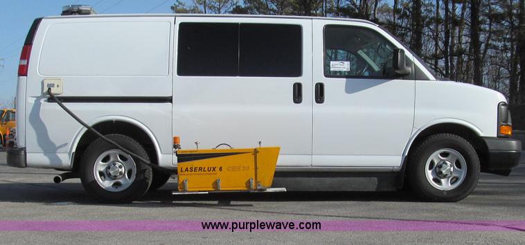 image for item E3673 Laserlux CEN30 Mobile Retroreflectometer with 2006 Chevrolet Express 1500 Cargo van