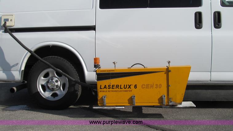 image for item E3673 Laserlux CEN30 Mobile Retroreflectometer with 2006 Chevrolet Express 1500 Cargo van