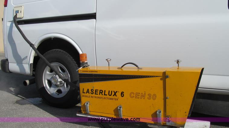 image for item E3673 Laserlux CEN30 Mobile Retroreflectometer with 2006 Chevrolet Express 1500 Cargo van