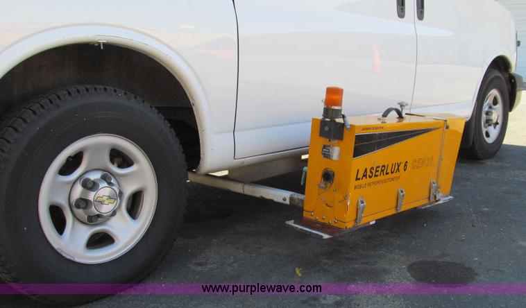 image for item E3673 Laserlux CEN30 Mobile Retroreflectometer with 2006 Chevrolet Express 1500 Cargo van