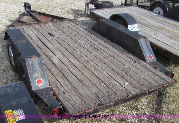image for item E3710 1977 Shop built tandem axle trailer