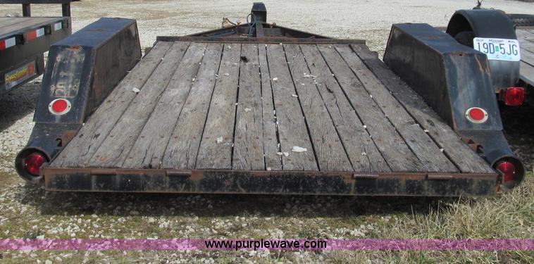 image for item E3710 1977 Shop built tandem axle trailer