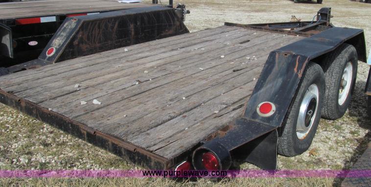 image for item E3710 1977 Shop built tandem axle trailer