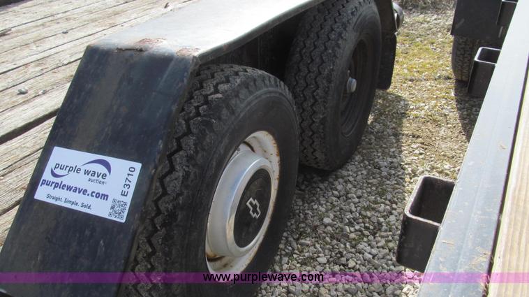 image for item E3710 1977 Shop built tandem axle trailer
