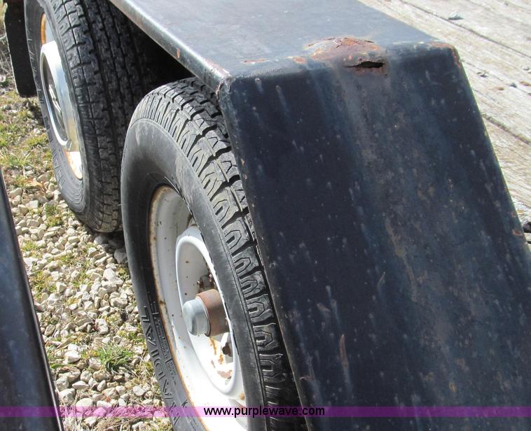 image for item E3710 1977 Shop built tandem axle trailer