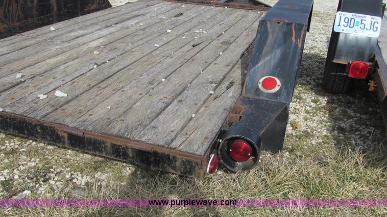 image for item E3710 1977 Shop built tandem axle trailer