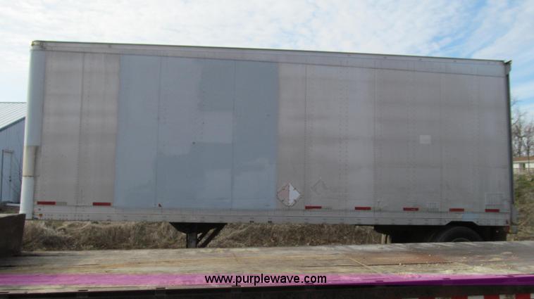 image for item E3720 1991 Fruehauf 30' enclosed van trailer