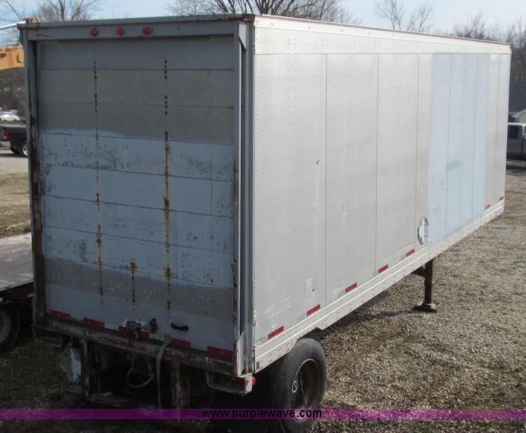 image for item E3720 1991 Fruehauf 30' enclosed van trailer