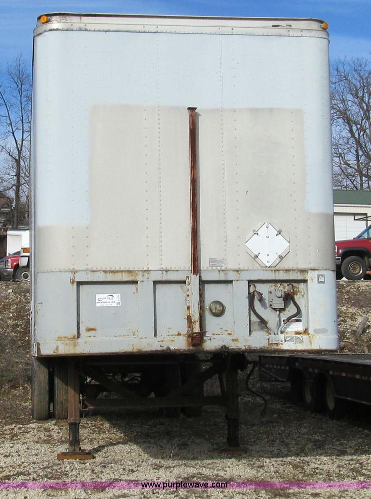 image for item E3720 1991 Fruehauf 30' enclosed van trailer