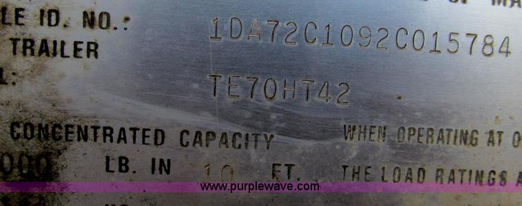 image for item E3721 2002 Trail-Eze TE70HT42 trailer