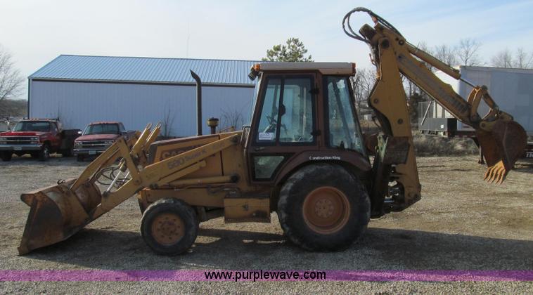 image for item E3723 1992 Case 580 Super K Extendahoe backhoe