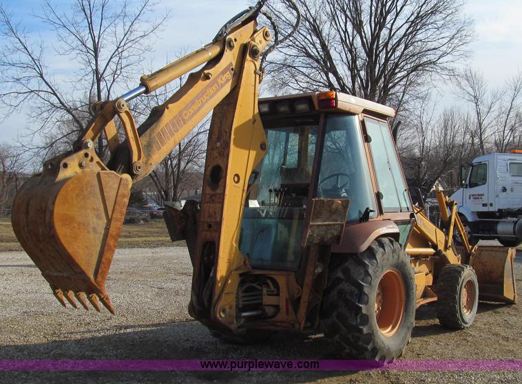 image for item E3723 1992 Case 580 Super K Extendahoe backhoe