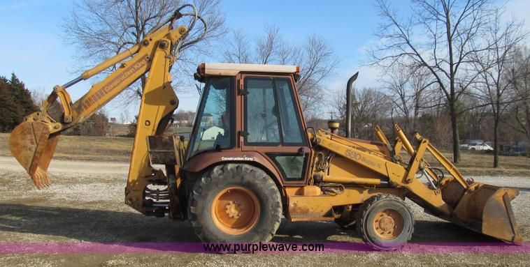 image for item E3723 1992 Case 580 Super K Extendahoe backhoe