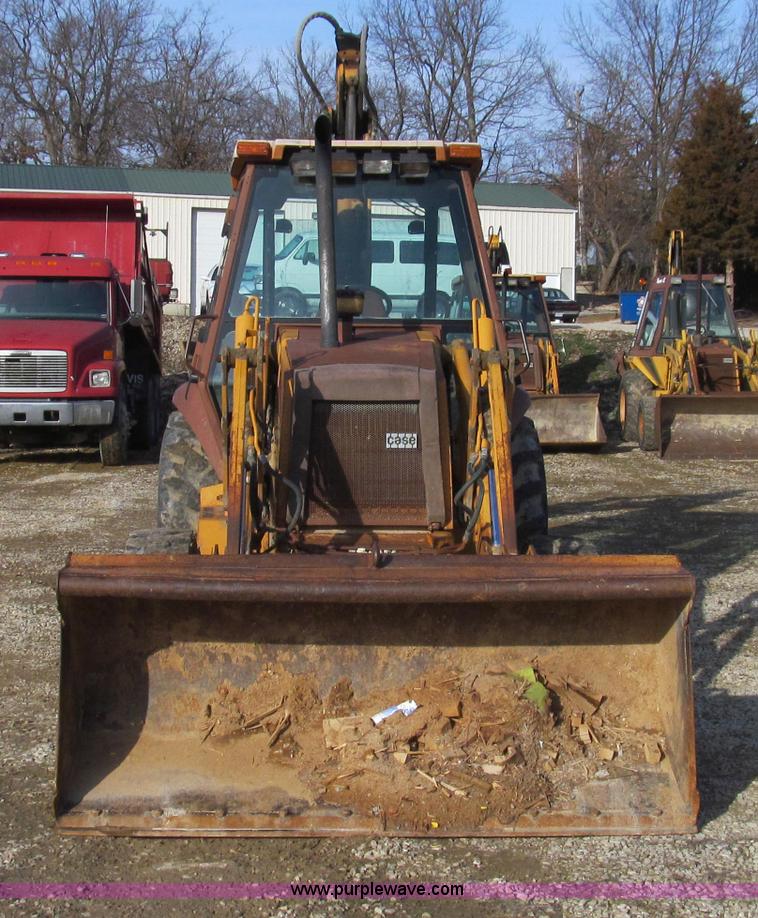 image for item E3723 1992 Case 580 Super K Extendahoe backhoe