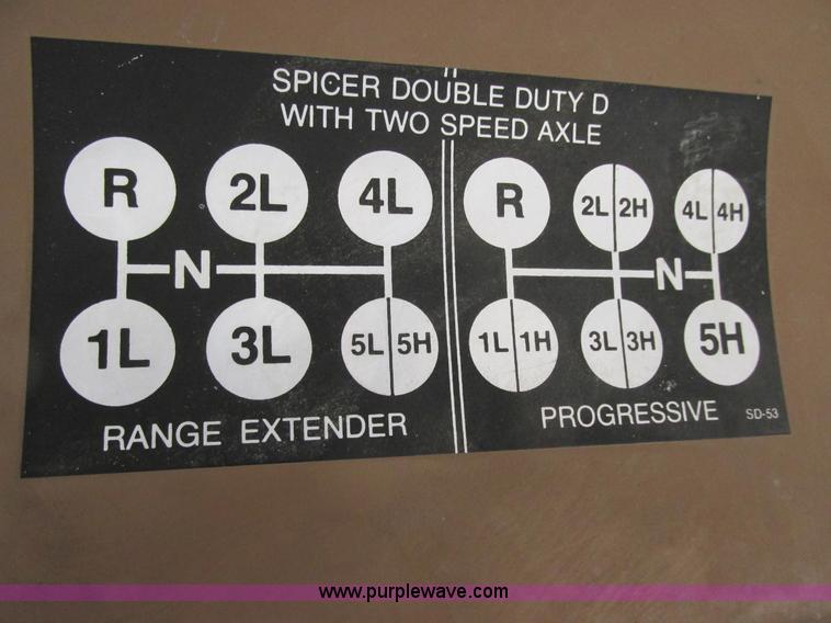 image for item E7035 1988 International S1700 beer/form truck