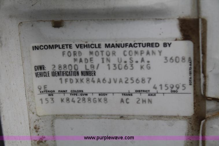 image for item F2750 1988 Ford 800 truck