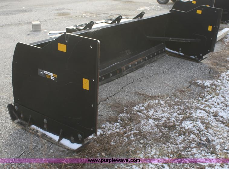 John Deere SP10 snow pusher skid steer attachment in Lawrence, KS