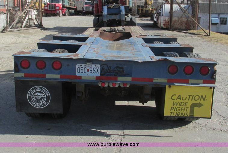 image for item F4131 1998 Witzco Challenger RG-50 lowboy trailer