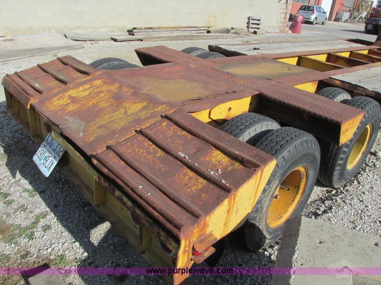 image for item F4138 1956 Martin 33' flatbed semi trailer
