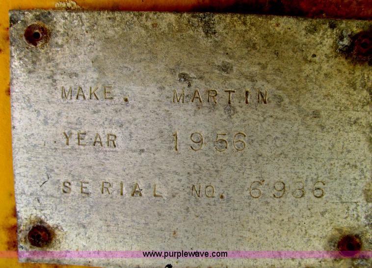 image for item F4138 1956 Martin 33' flatbed semi trailer