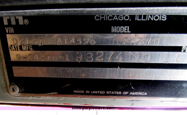 image for item F4144 1977 International Transtar 4300 semi truck