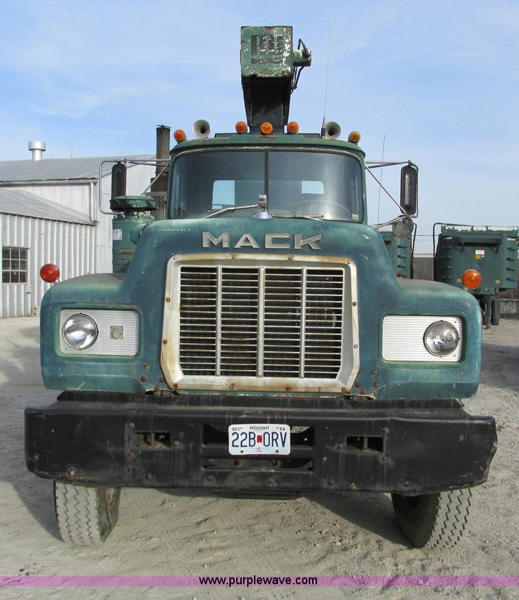 image for item F4197 1979 Mack crane hoist semi truck